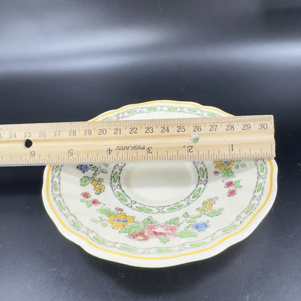 Antique Royal Doulton The Cavendish‎ Porcelain Teacup And Saucer Set England VTG